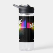 Bouteille D'eau Nom personnalisé de l'illustration de musique (Droite)