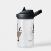 Bouteille D'eau Nom personnalisé de l'illustration Donkey (Gauche)