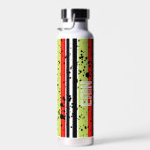 Bouteille D'eau Nom personnalisé du motif Caterpillar africain (Plage)