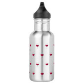 Bouteille D'eau Nom personnalisé du Motif de vin rouge (Droite)