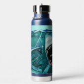 Bouteille D'eau Nom personnalisé du requin effrayant (Évier)