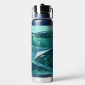 Bouteille D'eau Nom personnalisé du requin effrayant (Arrière)