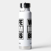 Bouteille D'eau Nom personnalisé Femme - Maman - Patron (Évier)