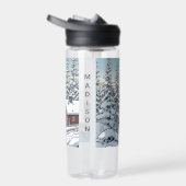 Bouteille D'eau Nom personnalisé Finlande Illustration hivernale (Droite)