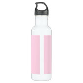 Bouteille D'eau Nom personnalisé Fleurs Unicorne Rose Cute (Dos)