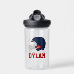 Bouteille D'eau Nom Personnalisé Football Thème<br><div class="desc">Design sportif pour enfants personnalisé.</div>