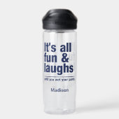 Bouteille D'eau Nom personnalisé FUN & LAUGHS (Arrière)