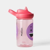 Bouteille D'eau Nom personnalisé Funny Emoticon (Arrière Complet)