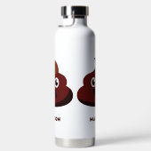 Bouteille D'eau Nom personnalisé Funny POOP (Droite)