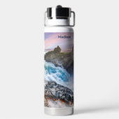 Bouteille D'eau Nom personnalisé Geitafoss Waterfalls, Islande (Arrière)