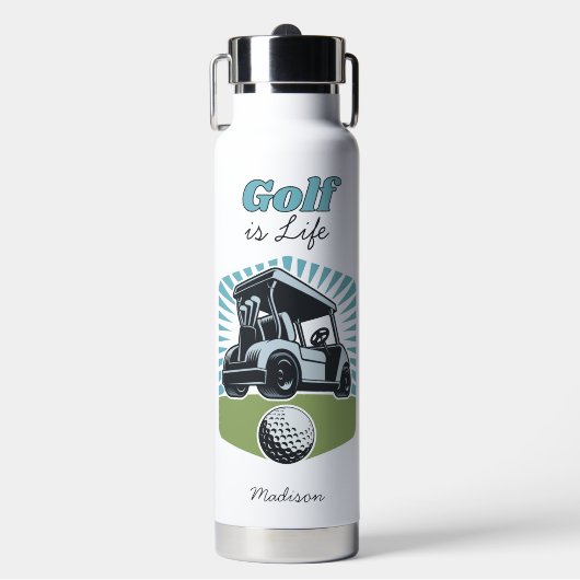 Bouteille D'eau Nom personnalisé Golf est vie (Salle de sport)
