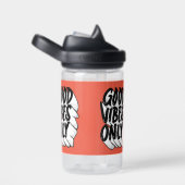 Bouteille D'eau Nom personnalisé Good Vibes uniquement (Arrière Complet)