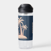 Bouteille D'eau Nom personnalisé Hawaii (Arrière)