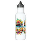 Bouteille D'eau Nom personnalisé Hippie Van (Gauche)