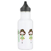 Bouteille D'eau Nom personnalisé irish dancing troupe cheveux brun (Droite)