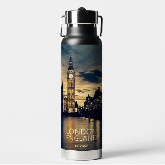 Bouteille D'eau Nom personnalisé Londres (Salle de sport)