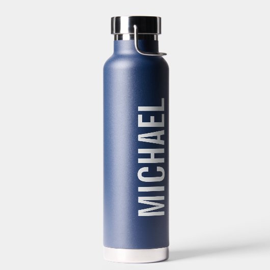 Bouteille D'eau Nom personnalisé minimaliste moderne (Gauche)