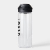 Bouteille D'eau Nom personnalisé minimaliste moderne (Arrière)