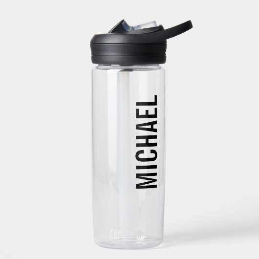 Bouteille D'eau Nom personnalisé minimaliste moderne (Gauche)