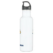 Bouteille D'eau Nom personnalisé Pêche terminée (Dos)