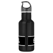 Bouteille D'eau Nom personnalisé personnalisé billiards 8ball (Dos)