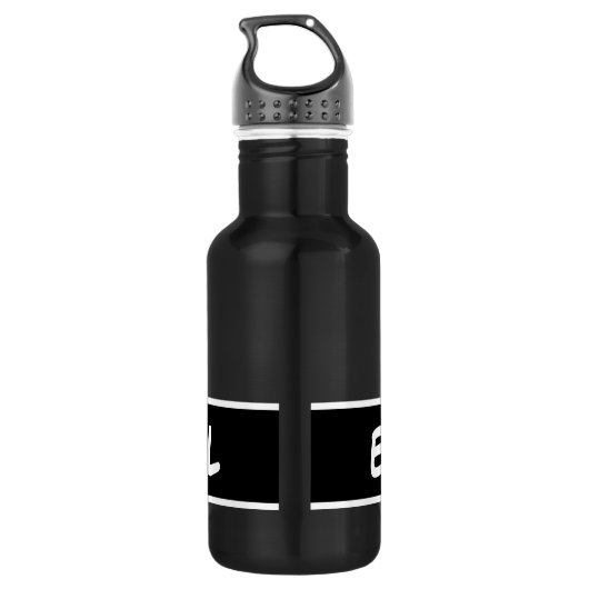 Bouteille D'eau Nom personnalisé personnalisé billiards 8ball (Dos)