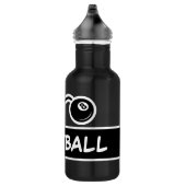 Bouteille D'eau Nom personnalisé personnalisé billiards 8ball (Droite)