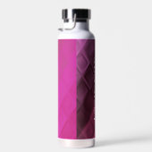 Bouteille D'eau Nom personnalisé pink ombres formes (Plage)