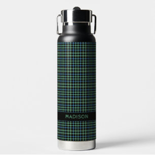 Bouteille D'eau Nom personnalisé Plaid / Tartan Motif