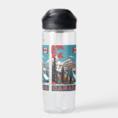 Bouteille D'eau Nom personnalisé Poster de voyage Canada (Arrière)