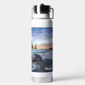 Bouteille D'eau Nom personnalisé Reynisfjara Beach, Islande (Arrière)