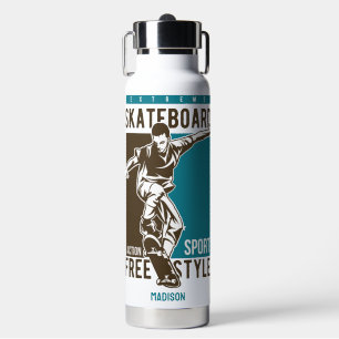 Bouteille D'eau Nom personnalisé Skate