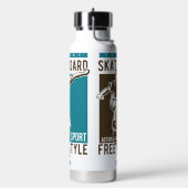 Bouteille D'eau Nom personnalisé Skate (Gym)