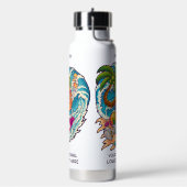 Bouteille D'eau Nom personnalisé Surfing Pineapple (Gym)