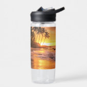Bouteille D'eau Nom personnalisé Tropical Beach Sunset (Gauche)