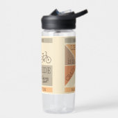 Bouteille D'eau Nom personnalisé / Vie textuelle est un tour fou (Gauche)