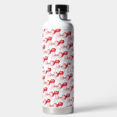 Bouteille D'eau Nom rose arc cerise (Droite)