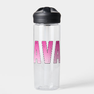 Bouteille D'eau Nom rose Ava