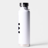 Bouteille D'eau Nom simple moderne & initiale | Monogramme personn (Gauche)