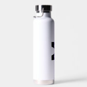 Bouteille D'eau Nom simple moderne & initiale | Monogramme personn (Plage)