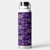 Bouteille D'eau Nom tendance Purple Flower Doodle Motif (Plage)