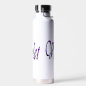 Bouteille D'eau Nom Violet Floral Pourpre, (Gauche)