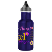 Bouteille d'eau nommée d'ange des textes et de (Droite)