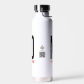 Bouteille D'eau Non merci blanc (Gauche)