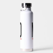 Bouteille D'eau Non merci blanc (Plage)