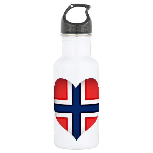 Bouteille D'eau Norway Flag (Devant)