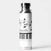 Bouteille D'eau Notes de Musique Piano Personnalisées Couleurs Per (Gauche)
