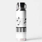 Bouteille D'eau Notes de Musique Piano Personnalisées Couleurs Per (Arrière)