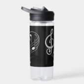 Bouteille D'eau Notes musicales Nom personnalisé (Droite)