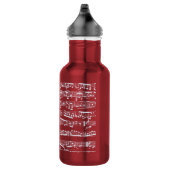 Bouteille D'eau Notes rouges de musique (Droite)